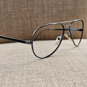 Vintage Cottet Frame Eyeglasses Black Tone PILOT 54 145 Eye Wear Made in France